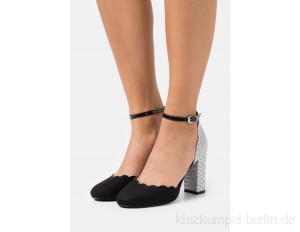 Wallis Wide Fit WHISPER - Classic heels - black/white/black