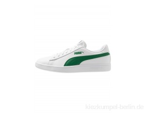 Puma SMASH UNISEX - Trainers - white/amazon green/white