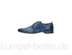 Manfield MIT KROKOMUSTER - Casual lace-ups - blue