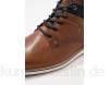 Pier One LEATHER - Casual lace-ups - cognac