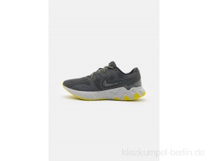 Nike Performance RENEW RIDE 2 PRM - Neutral running shoes - iron grey/dark smoke grey/high voltage/light smoke grey/limelight/grey fog/grey