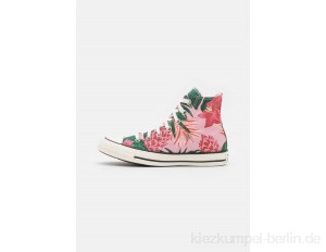 Converse CHUCK TAYLOR ALL STAR JUNGLE SCENE UNISEX - High-top trainers - egret/pink/black/red