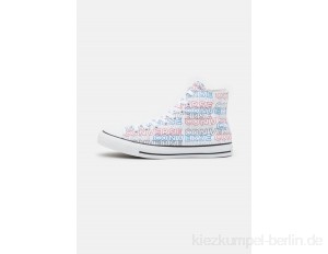 Converse CHUCK TAYLOR ALL STAR WORDMARK PRINT UNISEX - High-top trainers - white/university red/digital blue/white