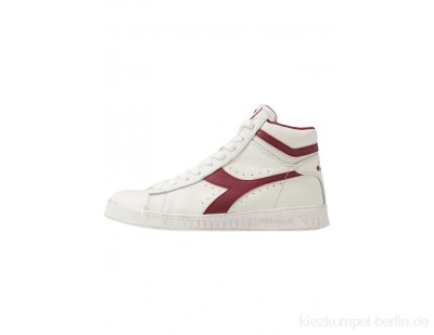 Diadora GAME WAXED - High-top trainers - white/red pepper/white
