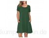 Casual Minic Dress Rock Damen Kurzärmelige T-Shirt Kleid Krawatte-Farbstoff Blumenrundhals-Taschenrock (Color : Green Size : X-Large)