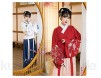 FKJSP Traditionelle chinesische Winterkleidung für Damen für Erwachsene Ming-Dynastie antiker Hanfu-Anzug klassische Volkstanz-Kleidung (Farbe: roter Anzug Größe: L)