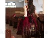 Rotes gotisches Lolita-Kleid Rote viktorianische Kleider Sweet Lolita JSK Frauen Goth Lolita Rock Mädchen Kawaii Kleidung (Color : Full Set Size : XXXL)