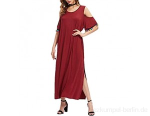 T-ara Modischer Stil Frauen Neue U-förmige Hornhülse Hair Ball Sluttish Saum Öffnen vorsichtiges Kleid Weich und bequem (Color : Red Size : XL)