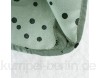 T-ara Modischer Stil Mode Frauen Punkte drucken hellgrün Miniskirt Kleid Tunika Lange Sleeve Damen Taille gefaltete Kleid Weich und bequem (Color : Green Size : L)