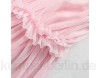 T-ara Modischer Stil Mode Frauen Rosa Rüschen Mini für Sommer Ärmellose Damen Vintage Mesh Kleidungsstück Weich und bequem (Color : Pink Size : S)