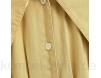 T-ara Modischer Stil Mode Frauen Solide gelbe Denim Togy Myopic Hülse Tunika Damen Schule Stil Kleid Weich und bequem (Color : Yellow Size : L)
