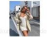 Trendy und modischer Mesh-plissierter Sommer offener Mode-Hosenträger Damenkleid (Color : Mi White Size : Large)