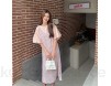 Zzx Mode Anzug Weibliche 2021 Sommer Neue französische Blumen Sleeveless Hosenträger Rock + Zweiteilige Kurzärmelige Bubble Anzug (Color : Pink Size : One Size)