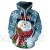 JIER Unisex 3D Druck Christmas Kapuzenpullover Weihnachten 3D Hoodie Sweatshirt Lustige Pullover Kapuzenpullis Hoodies Weihnachtspulli Tops