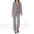Le Suit Damen 2 Button Notch Collar Seamed Glazed Melange Pant Suit Businessanzughosen-Set perlgrau 46