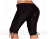 Luandge Damen High Waist Tummy Control Slim Fit Workout Laufen Skinny Pants Yogahosen Einfarbige Stretch Softy Shorts