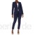 Tahari ASL Damen Faux Double-Breasted Jacket and Ankle Pant Businessanzughosen-Set