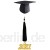 Abschlusskleid Bachelor Quaste Uniformen Graduation Cap Kleid Unisex Master Costume Teacher Kleid Akademische Zeremonie Kostüm XS-XXL