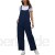Maeau - Lässiger Jumpsuit für Damen Sommer lang elegant mit Taschen ärmellos einfarbig für Verabredungen Outdoor Blau