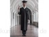 PIGMANA Abschluss Talar mit Hut Graduation Robe Bachelor Uni Abi Master Kostüm Geschenke 2021 Absolventen Akademischer dutiful