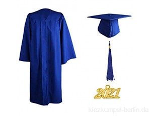 PIGMANA Abschluss Talar mit Hut Graduation Robe Bachelor Uni Abi Master Kostüm Geschenke 2021 Absolventen Akademischer dutiful