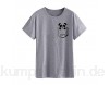 Dresswel Damen Netter Taschen Panda T-Shirt Kurzarm Tierdruck Tee Lustiges Panda Bär Shirt Sommer Oberteile Tops