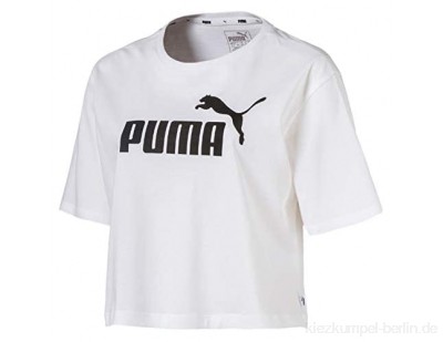PUMA Damen ESS+ Cropped Logo Tee T-Shirt