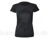 Rammstein Frauen Damen Girlie Shirt XXI Offizielles Band Merchandise Fan Shirt schwarz mit Silber metallic Front Print