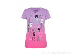 SOCCX Damen T-Shirt mit Farbverlauf und Print-Artwork