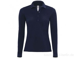 Langarm-Poloshirt 'Safran Pure' Farbe:Navy;Größe:M M Navy