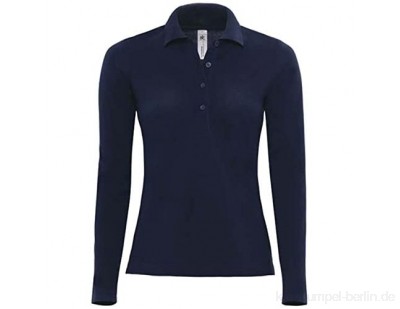 Langarm-Poloshirt \'Safran Pure\' Farbe:Navy;Größe:XL XL Navy