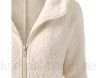 YEBIRAL Frauen Winter beiläufige Art und Weise mit Kapuze Strickjacke-Mantel-warme Kaschmir-Wolle Zipper einfarbig Mantel Baumwollmantel Outwear