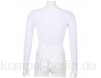 Runfon Frauen Kordelzug Shirt Langarm Crop Top V-Ausschnitt Pullover Shirt Figur für Damen-Weiß-M