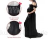 FEOYA Schwangerschaftskleid Fotografie-Kleid sexy langer Rock aus Chiffon Schlitz vorne für Erinnerungsstücke Fotografie