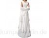 HUINI Damen Abendkleider Chiffon Brautmutterkleider mit Stola Lang Groß Größen Hochzeitskleider Ballkleider