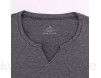 Herren Kurzarm Beefy T-Shirt Slim Fit Casual Baumwolle V-Ausschnitt Basic Unterhemden
