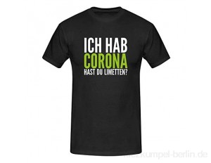 T-Shirt Hast Du Limetten? Corona Spruch Fun-Shirt Party 13 Farben Herren XS-5XL