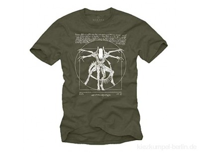 Coole Sachen für Männer - Gaming T-Shirt mit Aufdruck - Geschenke für Herren Alien Da Vinci Shirt