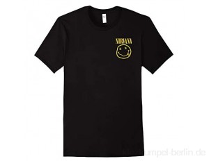 Nirvana T Shirt Kurt Cobain Smiley Funny Rock Tops & Shirts für Musikfans (Unisex Tshirt Gr. S/M/L/XL)