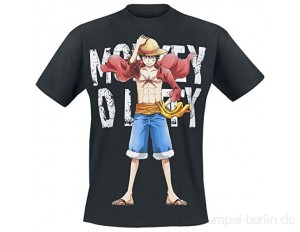 OnePiece Monkey D. Luffy T-Shirt schwarz