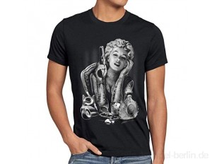 style3 Marilyn Tattoo Heartbreaker Herren T-Shirt Rock Monroe tätowiert Biker usa