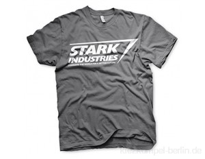 Unbekannt Offizielles Lizenzprodukt Stark Industries Logo Herren T-Shirt (Dunkelgrau)