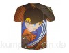 WTWE 3D Aufdruck Casual Kurzarm 3D Druck Naruto Bedrucktes T-Shirt Herren Sommer Kurzarmshirt Rundhals Kurzarm Oberteil Top