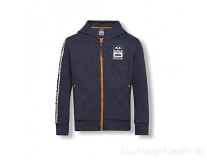 Red Bull KTM Letra Zip Hoodie, Blau Youth Kapuzenpullover, KTM Factory Racing Original Bekleidung & Merchandise