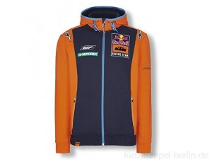 Red Bull KTM Official Teamline Zip Hoodie, Blau Herren Kapuzenpullover, KTM Factory Racing Original Bekleidung & Merchandise