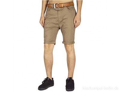 ITALYMORN Herren Flat Front Chino Shorts Casual Hose