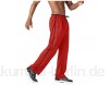 Bnokifin Men\'s Joggers Lightweight Tracksuit Bottoms Open Hem Walking Trousers with Zipper Pockets