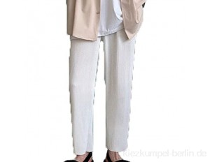 Herren Lounge Pants Plissee Geraden Hosen Einfarbig Elastische Taille Verschleißfestigkeit Locker Für Outdoor-Hosen