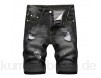 Celucke Herren Destroy Designer Shorts Jeans Kurze Hose Sommer Bermuda Denim Slim Fit