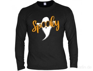 Langarmshirt Herren - Spooky - gruseliges Motiv - Shirt für Leute mit Humor - Halloweenparty